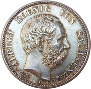 2 Marks - Albert Death of King Albert obverse image