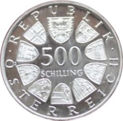 500 Schilling St. Florian's Abbey obverse image