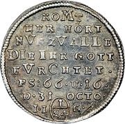 1⁄24 Thaler Bicentenary of the Reformation, Germany, 1717 reverse image