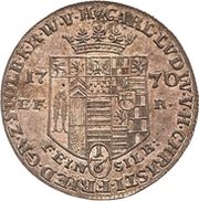 ⅙ Thaler - Charles Louis and Henry Christian Frederick obverse image