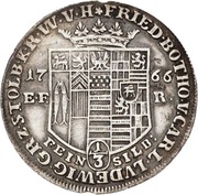 ⅓ Thaler - Frederick Botho and Charles Louis obverse image