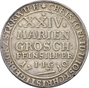 24 Mariengroschen - Christof Frederick and Jost Christian Ausbeutegulden obverse image