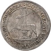 ⅔ Thaler - Frederick Botho and Charles Louis, Germany, 1762 reverse image