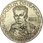 500 Schilling Egon Schiele obverse image