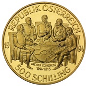 500 Schilling Congress of Vienna obverse image