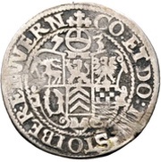 ¼ Thaler - Louis II, Albert George, Christoph I and Wolf Ernest, Germany, 1573 reverse image