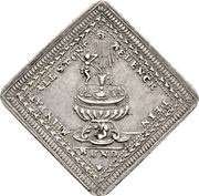 2 Ducats Klippe; Silver pattern strike, Germany, 1740 reverse image