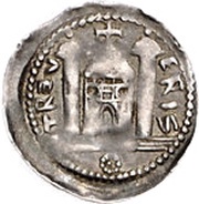 1 Pfennig - Theoderich II Theodoric of Wied, Germany, 1212-1242 reverse image