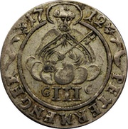 3 Petermenger - Charles Joseph of Lothringen, Germany, 1712-1715 reverse image