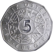 5 Euros Schönbrunn Zoo obverse image