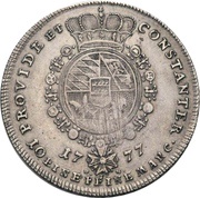1 Thaler - Charles Eugen, Germany, 1777-1779 reverse image