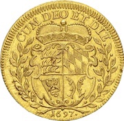 1 Ducat - Eberhard Louis, Germany, 1697 reverse image