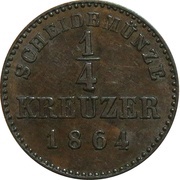 ¼ Kreuzer - William I reverse image