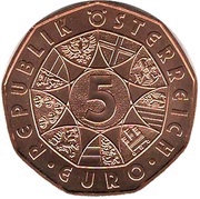 5 Euros New Year 2019 obverse image