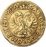 1 Goldgulden - Melchior Zobel of Giebelstadt, Germany, 1553 reverse image