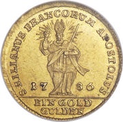 1 Goldgulden - Francis Louis of Erthal, Germany, 1786 reverse image