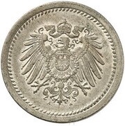 10 Pfennig - Wilhelm II type 2 - small shield - Pattern obverse image