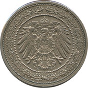 20 Pfennig - Wilhelm II obverse image
