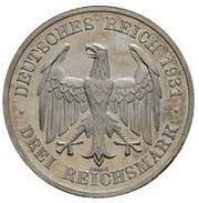 3 Reichsmark Freiherr vom Stein - Pattern obverse image