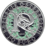 10 Euros Heavenly Messengers: Raphael - The Healing Angel; Colored obverse image
