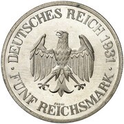 5 Reichsmark Freiherr vom Stein - Pattern obverse image