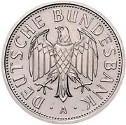 1 Deutsche Mark Mark Retirement - Pattern obverse image