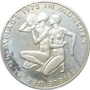 10 Deutsche Mark Olympic Games in Munich, Germany, 1972 reverse image