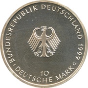 10 Deutsche Mark Anniversary of Constitution obverse image