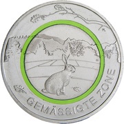 5 Euros Temperate Zone reverse image