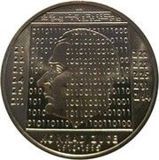 10 Euros Konrad Zuse, Germany, 2010 reverse image