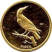 20 Euros Eurasian Golden Oriole reverse image