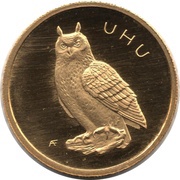 20 Euros Eurasian Eagle-Owl reverse image