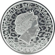 5 Cedis - Elizabeth II African Leopard obverse image