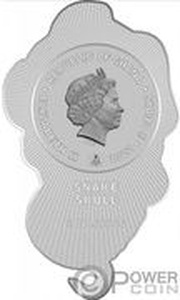 5 Cedis - Elizabeth II Snake Skull obverse image
