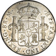 8 Reales - Fernando VII, Guatemala, 1808-1810 reverse image