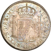 8 Reales - Fernando VII, Guatemala, 1808-1821 reverse image