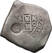 8 Reales Type II Counter-mark, Guatemala, 1839 obverse image