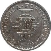 5 Escudos 1973 Guinea-Bissau › Portuguese Guinea (1910-1975) Copper ...