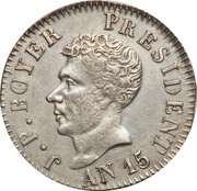 25 Centimes Western Republic reverse image
