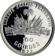 100 Gourdes Sadat-Begin Peace Talks, Haiti, 1977 reverse image