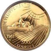 500 Gourdes Development reverse image
