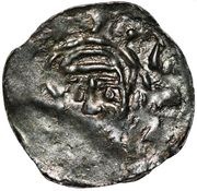 Denier - Henry III Strasbourg mint; St. Mary, Holy Roman Empire, 1039-1056 reverse image