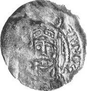 Denier - Henry III Strasbourg mint; temple obverse image