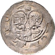 Denier - Henry V Goslar mint, Holy Roman Empire, 1106-1125 reverse image