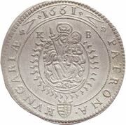 15 Kreuzers - Leopold I, Hungary, 1661 reverse image