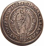 15 Kreuzers - Leopold I, Hungary, 1674-1678 reverse image