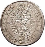 15 Kreuzers - Leopold I, Hungary, 1685-1690 reverse image