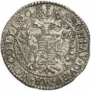 ¼ Thaler - Matthias II, Hungary, 1617-1620 reverse image