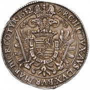 ½ Thaler - Ferdinand II, Hungary, 1620-1637 reverse image