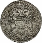 1 Thaler - Ferdinand III, Hungary, 1638-1641 reverse image